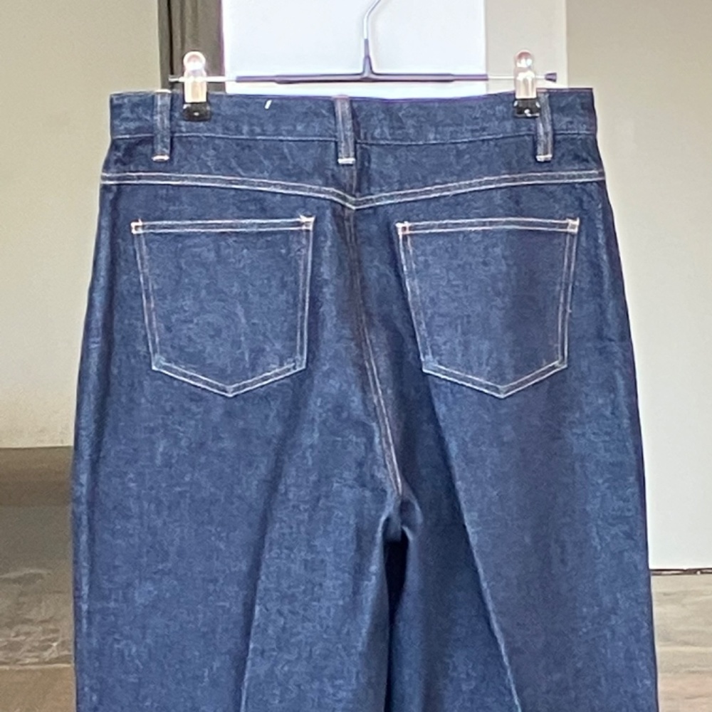 Women Straight Leg Jeans with Pink Embroidered Hem - Picture 5 of 10
